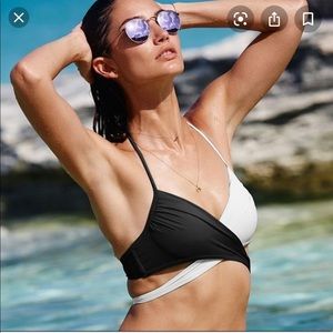Victoria’s Secret B/W crossover wrap bikini
